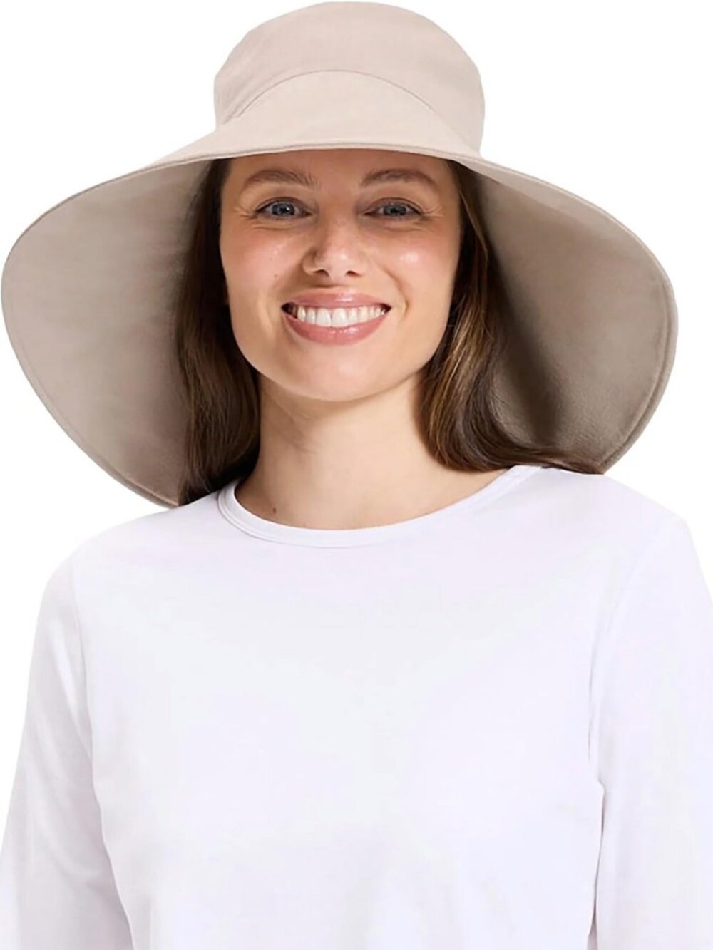 Ultra-Wide Cotton Linen Sun Hat for Women - UPF 50+ UV Protection, Stylish